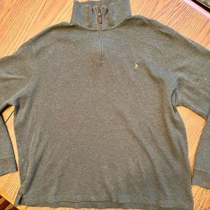 Mens premium Polo By Ralph Lauren 1/4 zip sweater